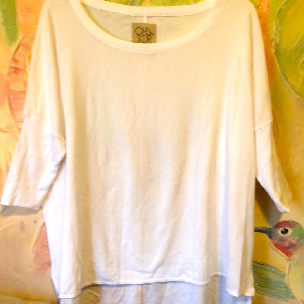 Chaser ribbed knit Dolmam sleeves top size Small oversized
